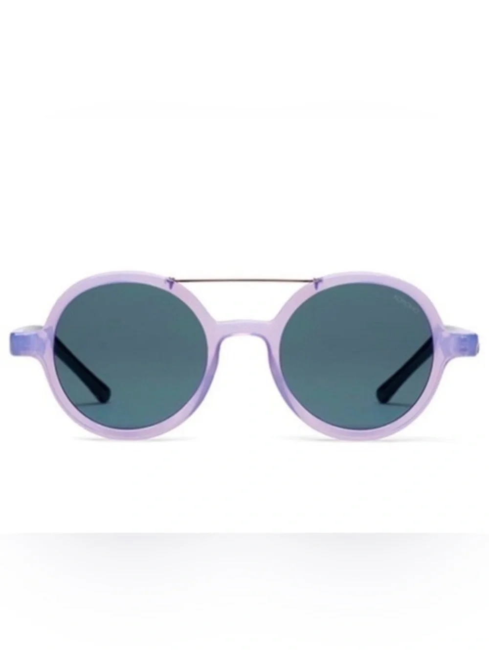 New KOMONO Vivien Violet / Black  Sunglasses purple round